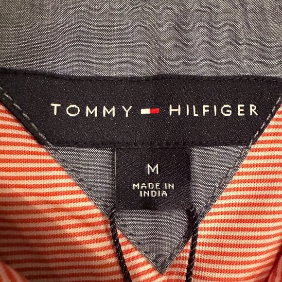 Tommy Hilfiger Womens Sleeveless Pink Button-Down Shirt M RED PLAID - Picture 5 of 7